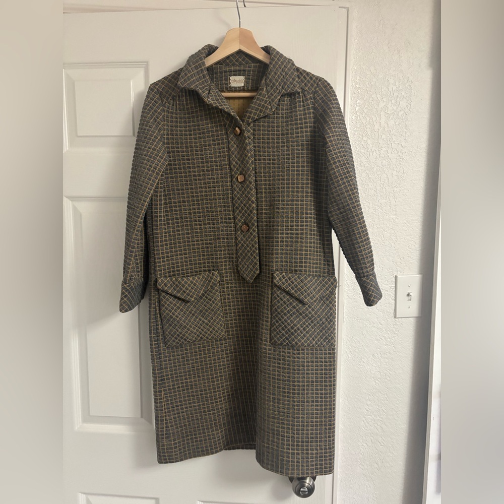 Vintage Edsons Hotel Syracuse checkered dress with pockets